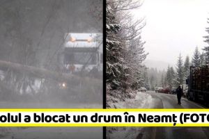 NEAMȚ: Viscolul a blocat un drum în Neamţ (FOTO)