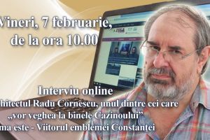 Interviu online cu arhitectul Radu Cornescu, unul dintre cei care vor veghea la binele Cazinoului  Tema este - Viitorul emblemei Constantei