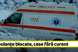 NEAMȚ: Ninsori şi viscol în Neamţ: Ambulanţe blocate, case fără curent