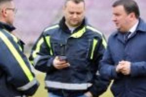 Măsurători topografice pentru noua arenă „Dan Păltinişanu”