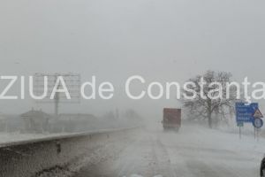 Probleme pe drumul national care leaga Constanta de Valu lui Traian. Se circula in conditii de iarna (galerie foto + video)