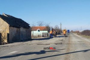 FOTO/VIDEO. A reînceput cârpeala pe centura de la Botiz