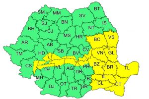 AVERTIZAREA meteo: Cod GALBEN de ninsori si viscol