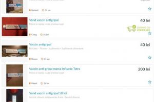 FOTO Vaccinurile antigripale la suprapreţ de vânzare pe internet – Cât costă unul