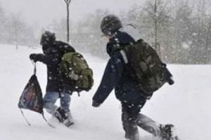 Copiii din două localităţi din judeţul Botoşani nu au putut ajunge la şcoală, din cauza drumurilor înzăpezite