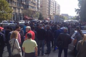 PROTEST la Ministerul Transporturilor