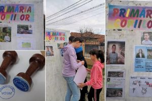 FOTO| PRIMĂRIA COPIILOR: Ciugudul – prima administraţie locală din România care organizează bugetarea participativă pentru copii