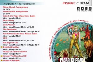 Program Cinema Inspire Alba Mall. Ce filme vor rula în perioada 7 – 13 februarie 2020