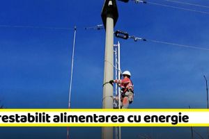 NEAMȚ: S-a restabilit alimentarea cu energie electrică în zonele afectate de viscol