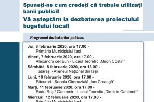 Cum puteţi participa la şedinţele de dezbatere ale bugetului local? Iată programul!