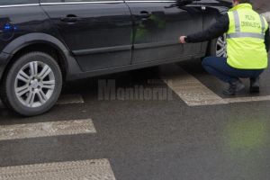 Bătrână accidentată pe bdul George Enescu din Suceava, în timp ce traversa pe culoarea ...