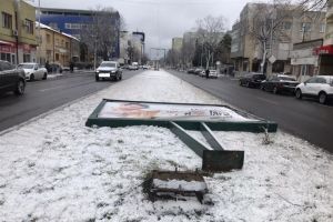 Bilantul codului portocaliu la Constanta. Zeci de arbori rupti si panouri prabusite (galerie foto)