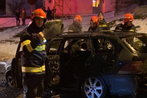 Judetul Constanta. Autoturism in flacari. Vezi unde s-a intamplat (galerie foto+video)     