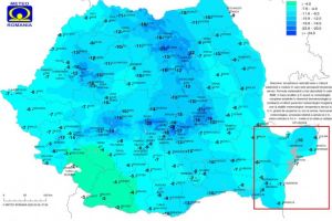 Temperaturi resimtite, in aceasta dimineata, la statiile meteo din judetele Constanta si Tulcea