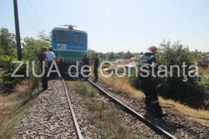 CFR Calatori. Locomotiva unui tren a deraiat in judetul Sibiu 