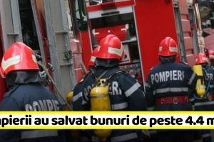 NEAMȚ: Pompierii au salvat bunuri de peste 4.4 mil. lei în 2019