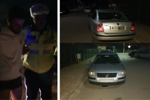 DÂMBOVIȚA: Tânăr drogat a fugit, în chiloţi, la – 5 grade, de poliţie. Conducea fără permis (VIDEO)