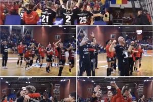Egal uriaş în ultima secundă, calificare de senzaţie! Gloria, între primele opt în Cupa EHF. VIDEO Bucuria de la final