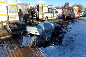 Patru accidente, unul după altul, provocate de şoferi de vehicule grele