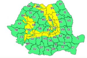 Atenţionare meteo: COD GALBEN de vânt puternic şi zăpadă spulberată în zona montană înaltă, în ALBA şi alte judeţe