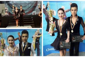 FOTO: Dansatorii antrenorului Sergiu Prodan de la Clubul ,,ProDance -2007” Cugir, pe podiumul concursului ,,Grand Prix” de la Sibiu