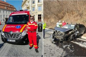 Cinste lui – Un pompier din Sibiu a salvat vieţi şi în timpul liber – A intervenit la accidentul de ieri de la Ruşi