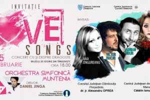 „Love songs – un concert cu şi despre dragoste” dedicat îndrăgostiţilor