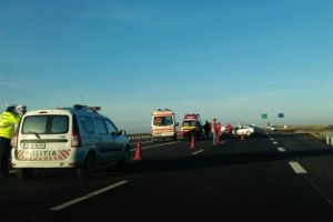 ACCIDENT GRAV pe AUTOSTRADĂ! Circulaţie OPRITĂ