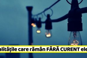 NEAMȚ: Localităţile care rămân FĂRĂ CURENT în perioada 9 – 15 martie