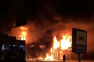 VIDEO – Cum arată AMBIENT după ce focul a distrus magazinul