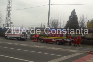 Accident rutier pe bulevardul I. C. Bratianu din Constanta. O femeie ranita