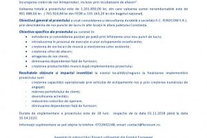 Comunicat de presa:  Finalizarea proiectului 