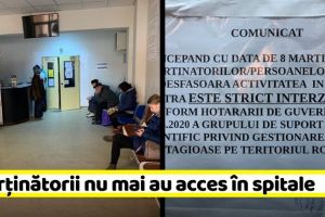NEAMȚ: Aparţinătorii nu mai au acces în spitale (FOTO)