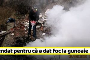 NEAMȚ: Amendat cu 1000 de lei pentru că a dat foc la gunoaie