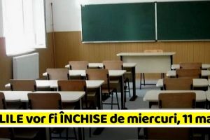 Oficial! Școlile vor fi închise de miercuri, 11 martie