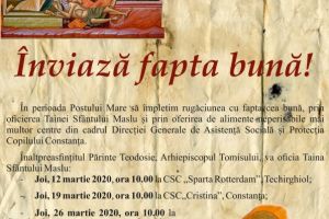 Arhiepiscopia Tomisului: Maslu pentru copii si batrani. Conferinta si lansare de carte 