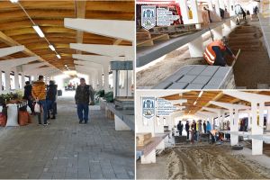 FOTO. Piaţa Mare îşi schimbă faţa. Condiţii civilizate pentru comercianţi şi cumpărători