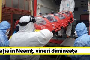 Coronavirus: Situaţia în Neamţ, vineri dimineaţa