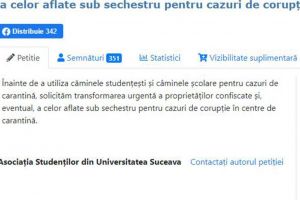Petiţie pentru folosirea proprietăţilor confiscate ca spaţii de carantină în detrimentul ...