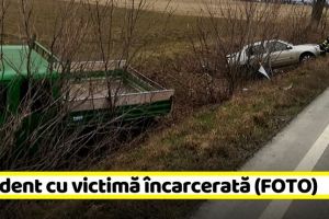 NEAMȚ: Accident cu victimă încarcerată (FOTO)