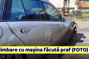 NEAMȚ: Cu maşina făcută praf, la plimbare prin Piatra-Neamţ (FOTO)