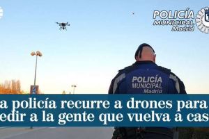 VIDEO CORONAVIRUS – Drone cu portavoci îi avertizează pe locuitorii Madridului să rămână în case