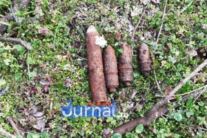 Proiectile explozive descoperite la marginea unei păduri din Sihlea