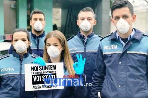 VIDEO-Mesajul poliţiştilor: „Fiţi responsabili, rămâneţi acasă!”