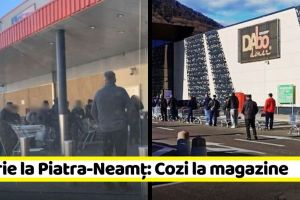 NEAMȚ: Isterie la Piatra-Neamţ: Cozi la magazine (FOTO)