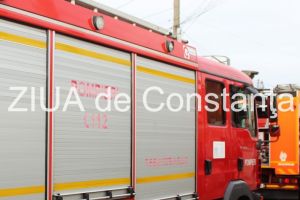 Incendiu izbucnit la o casa din Mangalia. Intervin pompierii ISU Dobrogea 