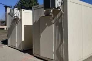 Două containere de pre-triaj, instalate la Spitalul Municipal Săcele
