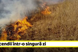 NEAMȚ: 11 incendii într-o singură zi