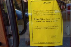 FOTO – Un lanţ important de magazine din Sibiu raţionalizează cumpărăturile