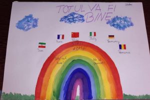 Concurs pentru sibienii care stau acasă – Desenează un curcubeu cu mesajul „Totul va fi bine”